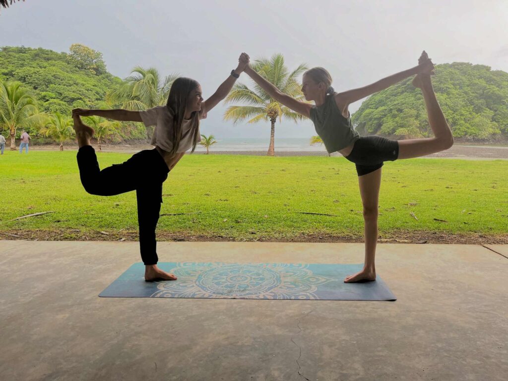 Teen yoga and coaching session for emotional balance